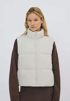 Утеплённый жилет, Бежевый