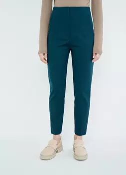 Узкие брюки из хлопка, Зеленый