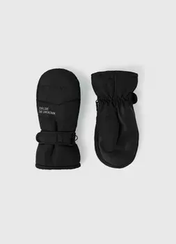 Варежки с принтом для мальчиков, Черный