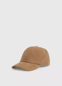 Вельветовая бейсболка, Бежевый