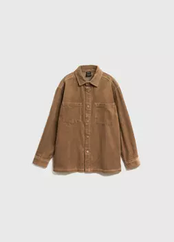 Вельветовая рубашка для мальчиков, Коричневый