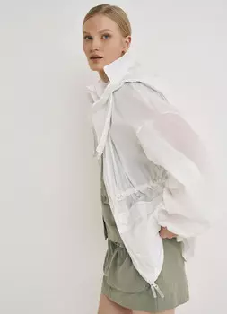 Ветровка с капюшоном O'STIN х Экспедиция, Белый