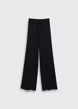 Вязаные брюки для девочек, Черный