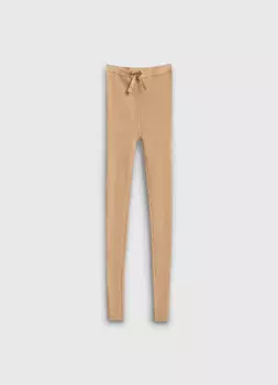 Вязаные легинсы для девочек, Бежевый