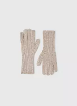 Вязаные перчатки, Бежевый