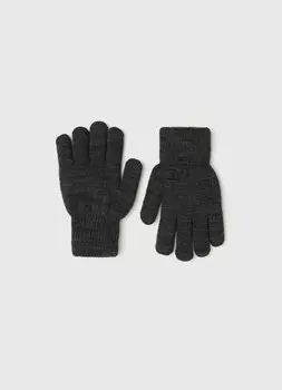 Вязаные перчатки для мальчиков, Серый