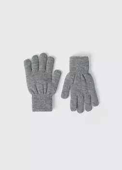 Вязаные перчатки для мальчиков, Серый