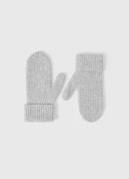 Вязаные варежки, Серый