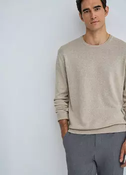 Вязаный джемпер, Бежевый