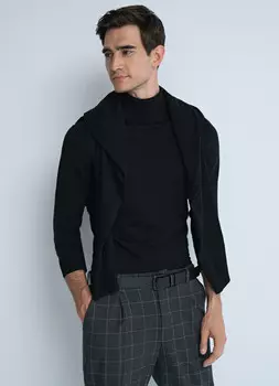 Вязаный джемпер, Черный