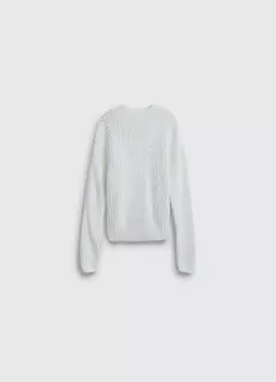 Вязаный джемпер для девочек, Белый