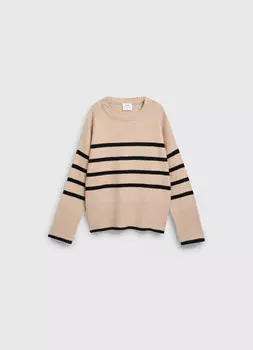 Вязаный джемпер для девочек, Бежевый