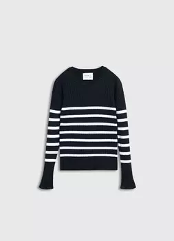 Вязаный джемпер для девочек, Черный