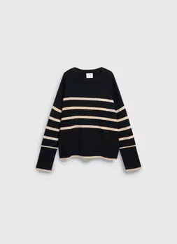 Вязаный джемпер для девочек, Черный