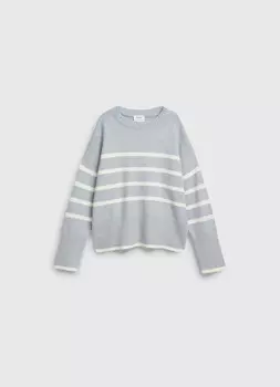 Вязаный джемпер для девочек, Серый