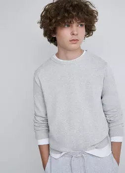 Вязаный джемпер для мальчиков, Серый