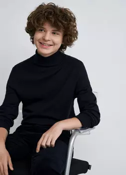 Вязаный джемпер для мальчиков, Синий