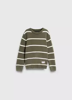 Вязаный джемпер для мальчиков, Зеленый