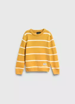 Вязаный джемпер для мальчиков, Желтый