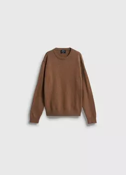 Вязаный джемпер оверсайз для мальчиков, Коричневый
