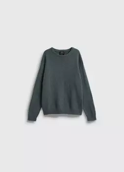 Вязаный джемпер оверсайз для мальчиков, Зеленый