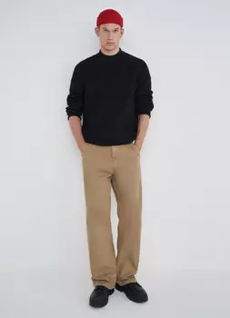 Вязаный джемпер с рукавом реглан, Черный