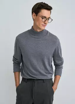 Вязаный джемпер, Серый