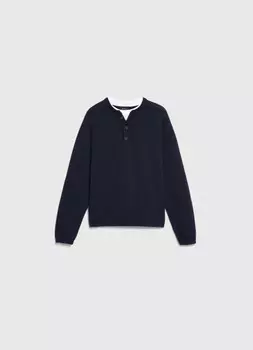 Вязаный лонгслив для мальчиков, Синий