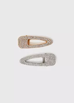 Заколки для волос, 2 шт., Мультицвет