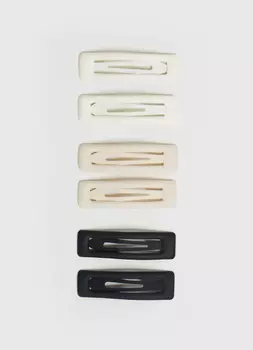 Заколки для волос для девочек, 6 шт., Мультицвет