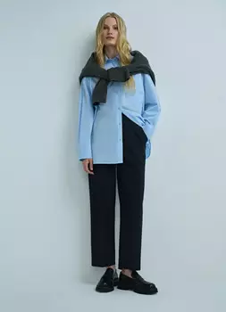 Зауженные брюки, Синий