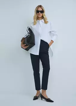 Зауженные брюки, Синий