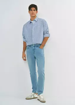 Зауженные джинсы, Голубой