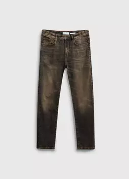 Зауженные джинсы, Серый