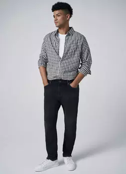 Зауженные джинсы, Серый