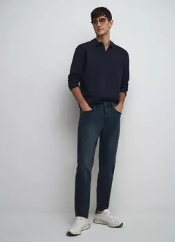 Зауженные джинсы, Синий