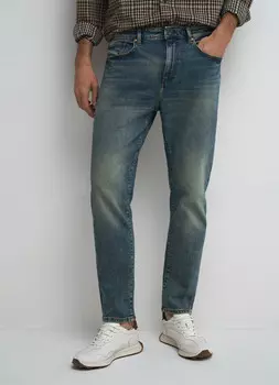 Зауженные джинсы, Синий