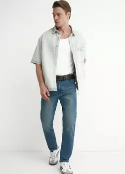 Зауженные джинсы, Синий