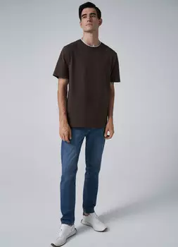 Зауженные джинсы в стиле 90-х, Синий