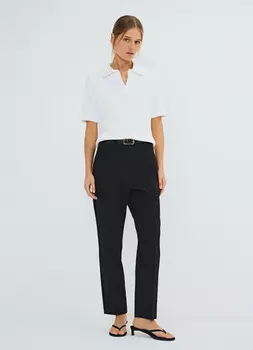 Зауженные книзу брюки, Черный