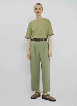 Зауженные книзу брюки, Зеленый