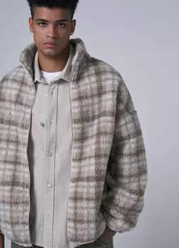 Куртка на молнии, Бежевый