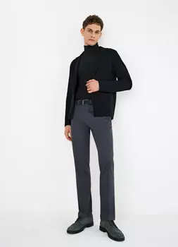 Жакет плотной вязки, Черный