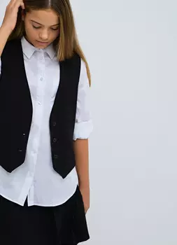 Жилет для девочек, Черный