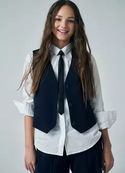 Жилет для девочек, Синий