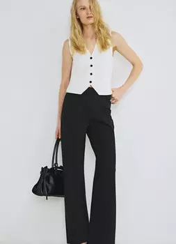 Жилет на пуговицах, Белый