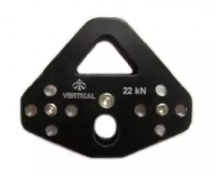 Дюралевый блок-ролик Вертикаль Тандем с подшипником