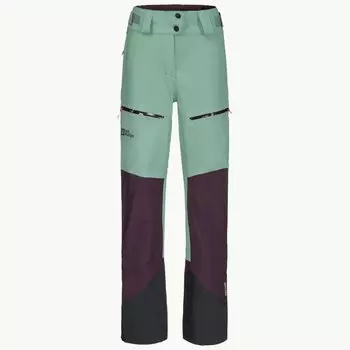 Jack Wolfskin брюки Alpspitze 3L жен. (женский, S, granite green, 4215)