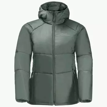Jack Wolfskin куртка Bergland Ins Hoody жен. (женский, S, hedge green, 4311)