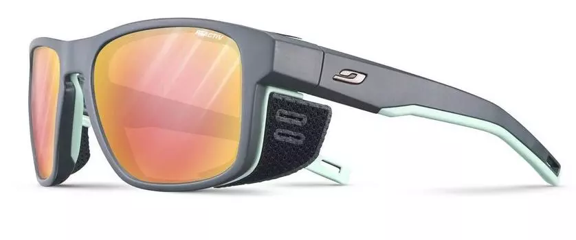 Julbo очки Shield M (Reactiv 2-3 Clare Control, dark grey/pastel green)